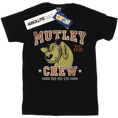 Abbigliamento Donna T-shirts a maniche lunghe Wacky Races Mutley Crew Nero