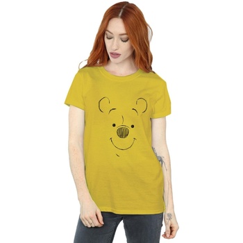 Abbigliamento Donna T-shirts a maniche lunghe Disney Winnie The Pooh Winnie The Pooh Face Multicolore