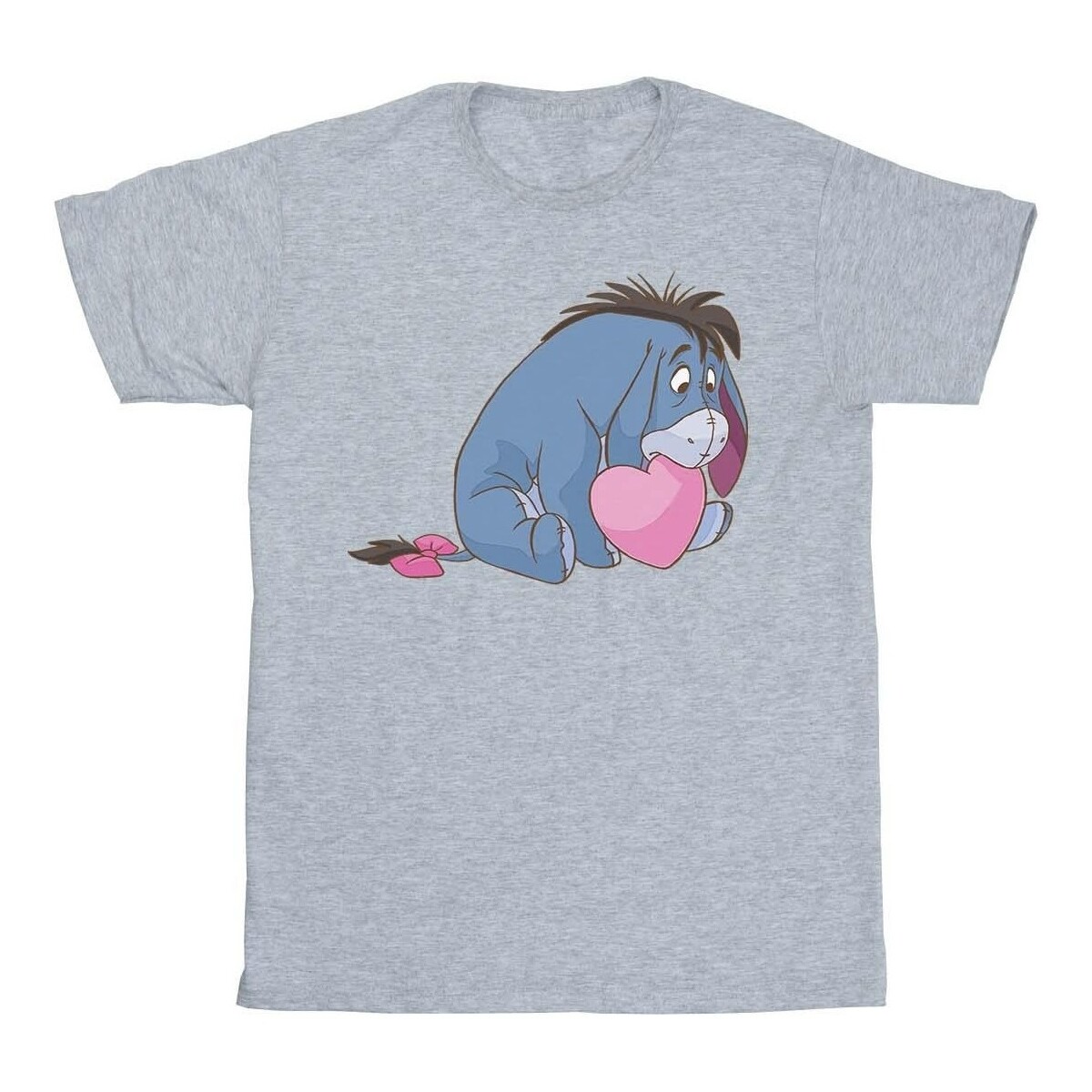 Abbigliamento Donna T-shirts a maniche lunghe Disney Winnie The Pooh Eeyore Mouth Grigio
