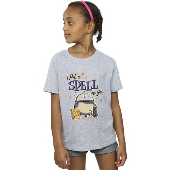 Abbigliamento Bambina T-shirts a maniche lunghe Disney Hocus Pocus Spell On You Grigio
