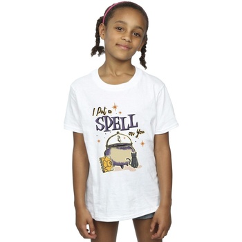 Abbigliamento Bambina T-shirts a maniche lunghe Disney Hocus Pocus Spell On You Bianco