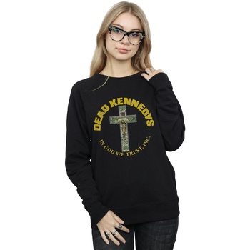 Abbigliamento Donna Felpe Dead Kennedys In God We Trust Nero