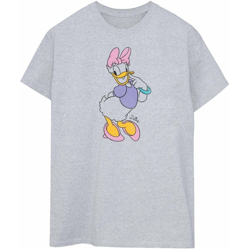 Abbigliamento Donna T-shirts a maniche lunghe Disney Classic Daisy Duck Grigio