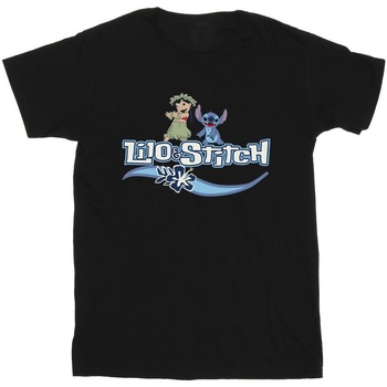 Abbigliamento Bambina T-shirts a maniche lunghe Disney Lilo And Stitch Characters Nero
