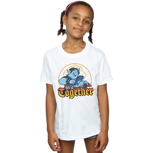 Abbigliamento Bambina T-shirts a maniche lunghe Disney Onward In It Together Bianco