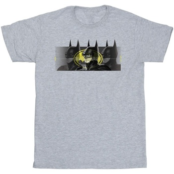 Abbigliamento Uomo T-shirts a maniche lunghe Dc Comics The Flash Batman Portraits Grigio