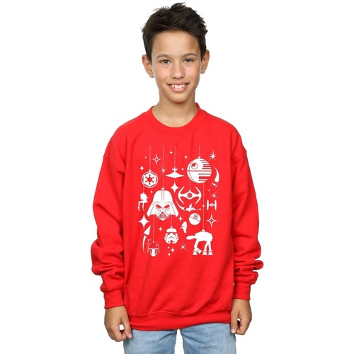 Abbigliamento Bambino Felpe Disney Christmas Decorations Rosso