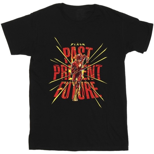 Abbigliamento Uomo T-shirts a maniche lunghe Dc Comics The Flash Past Present Future Nero