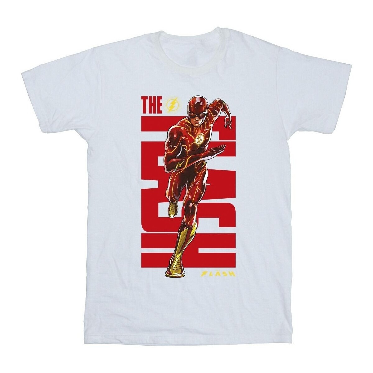 Abbigliamento Uomo T-shirts a maniche lunghe Dc Comics The Flash Dash Bianco
