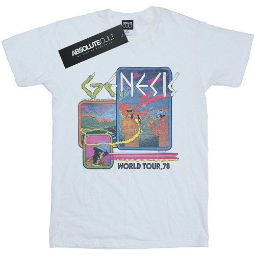 Abbigliamento Bambina T-shirts a maniche lunghe Genesis World Tour 78 Bianco