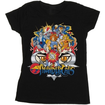 Abbigliamento Donna T-shirts a maniche lunghe Thundercats Action Group Shot Nero