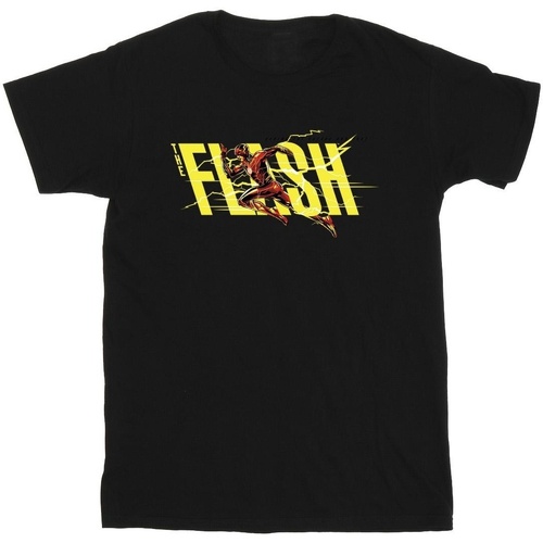 Abbigliamento Uomo T-shirts a maniche lunghe Dc Comics The Flash Lightning Dash Nero