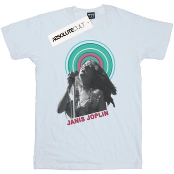 Abbigliamento Bambina T-shirts a maniche lunghe Janis Joplin Halo Photo Bianco
