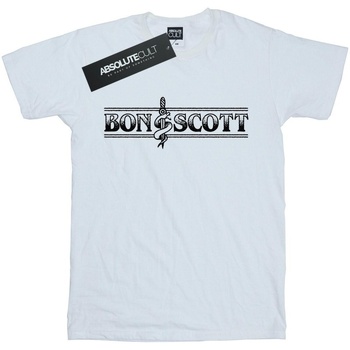 Abbigliamento Bambina T-shirts a maniche lunghe Bon Scott Bemguit Grime Bianco