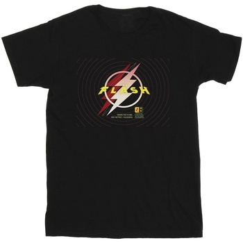 Abbigliamento Uomo T-shirts a maniche lunghe Dc Comics The Flash Lightning Logo Nero