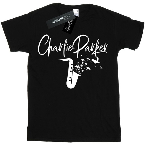 Abbigliamento Bambina T-shirts a maniche lunghe Charlie Parker Bird Sounds Nero