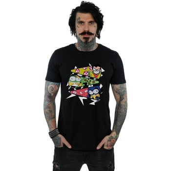 Abbigliamento Uomo T-shirts a maniche lunghe Dc Comics Teen Titans Go Pizza Slice Nero