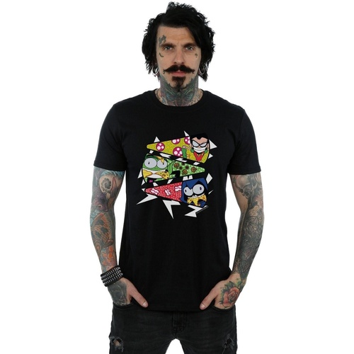 Abbigliamento Uomo T-shirts a maniche lunghe Dc Comics BI48003 Nero