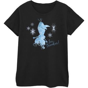 Abbigliamento Donna T-shirts a maniche lunghe Disney Frozen 2 Olaf Ice Breaker Nero