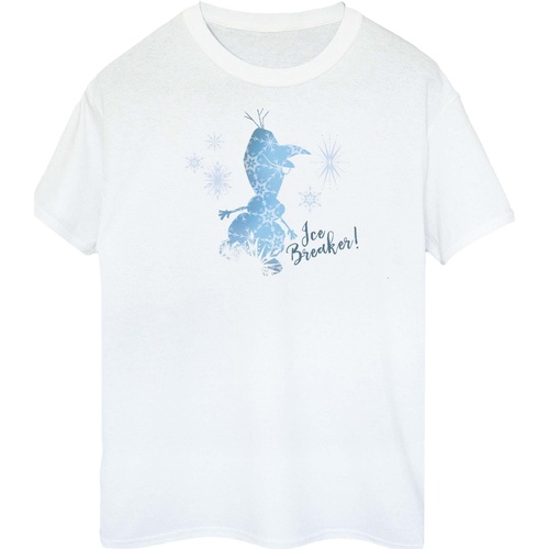 Abbigliamento Donna T-shirts a maniche lunghe Disney Frozen 2 Olaf Ice Breaker Bianco