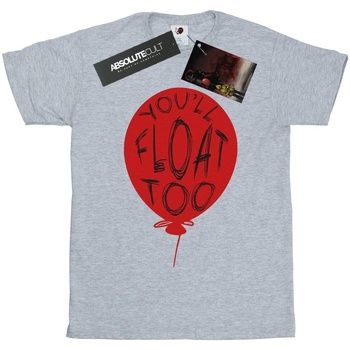 Abbigliamento Uomo T-shirts a maniche lunghe It Pennywise You'll Float Too Grigio