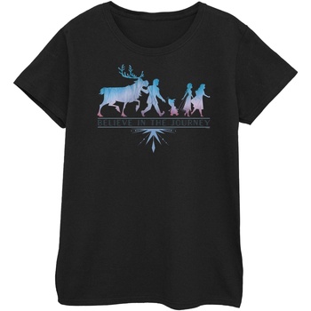 Image of T-shirts a maniche lunghe Disney Frozen 2 Believe In The Journey Silhouette