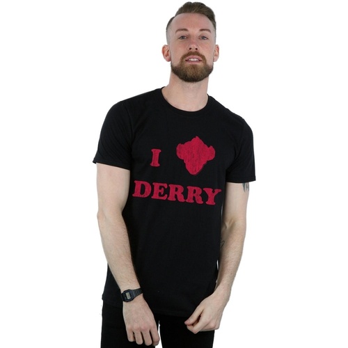 Abbigliamento Uomo T-shirts a maniche lunghe It Chapter 2 Derry Clown Nero