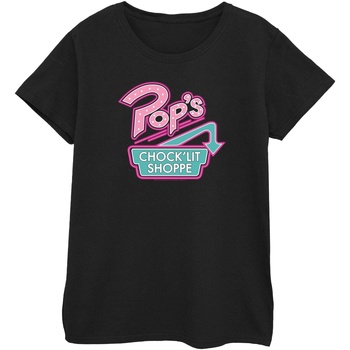 Abbigliamento Donna T-shirts a maniche lunghe Riverdale Pop's Chock'lit Shoppe Nero