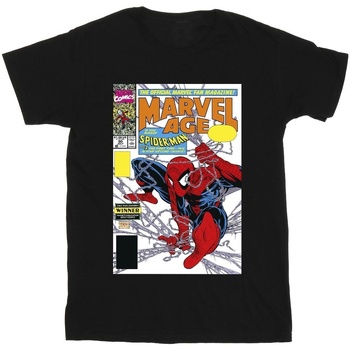 Abbigliamento Bambino T-shirt maniche corte Marvel Spider-Man  Age Comic Cover Nero