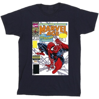 Abbigliamento Bambino T-shirt maniche corte Marvel Spider-Man  Age Comic Cover Blu