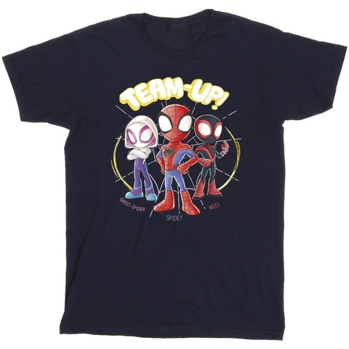 Abbigliamento Bambino T-shirt & Polo Marvel Spidey And His Amazing Friends Sketch Blu