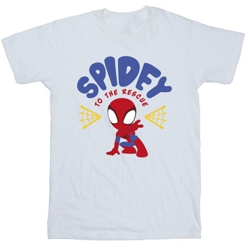 Abbigliamento Bambino T-shirt maniche corte Marvel Spidey And His Amazing Friends Rescue Bianco