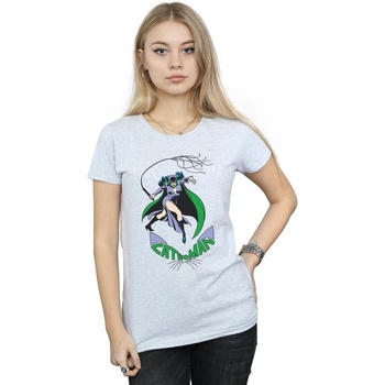 Abbigliamento Donna T-shirts a maniche lunghe Dc Comics Catwoman Whip Grigio