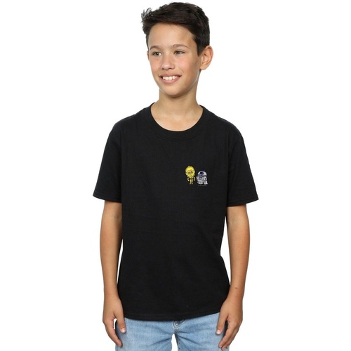 Abbigliamento Bambino T-shirt maniche corte Disney Resistance Droids Chest Print Nero