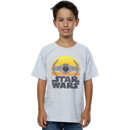 Abbigliamento Bambino T-shirt maniche corte Disney Sunset TIE Fighter Grigio