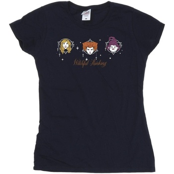Abbigliamento Donna T-shirts a maniche lunghe Disney Hocus Pocus Witchful Thinking Blu