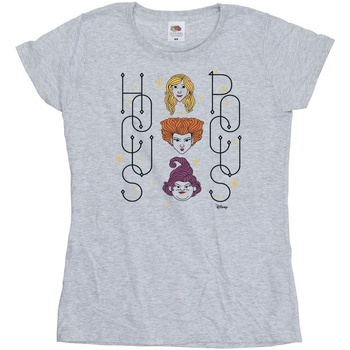 Abbigliamento Donna T-shirts a maniche lunghe Disney Hocus Pocus Faces Grigio