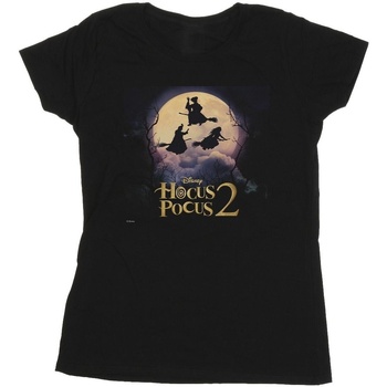 Abbigliamento Donna T-shirts a maniche lunghe Disney Hocus Pocus Witches Flying Nero