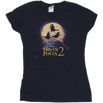 Abbigliamento Donna T-shirts a maniche lunghe Disney Hocus Pocus Witches Flying Blu