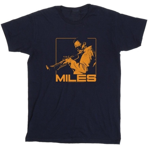 Abbigliamento Donna T-shirts a maniche lunghe Miles Davis Orange Square Blu
