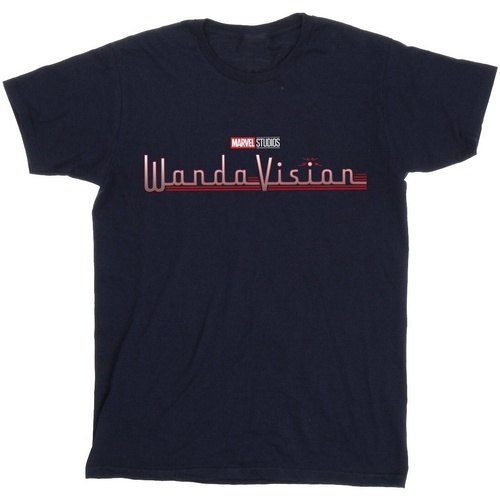 Abbigliamento Uomo T-shirts a maniche lunghe Marvel WandaVision Logo Blu