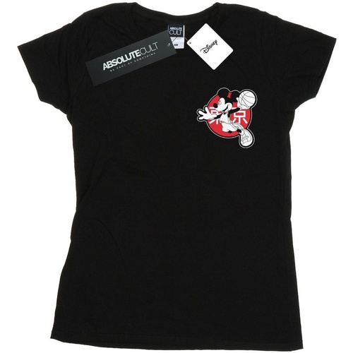 Abbigliamento Donna T-shirts a maniche lunghe Disney Mickey Mouse Dunking Nero