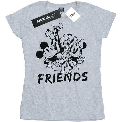 Abbigliamento Donna T-shirts a maniche lunghe Disney Mickey Mouse And Friends Grigio