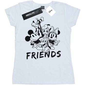 Abbigliamento Donna T-shirts a maniche lunghe Disney Mickey Mouse And Friends Bianco