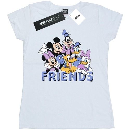 Abbigliamento Donna T-shirts a maniche lunghe Disney Classic Friends Bianco