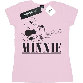 Abbigliamento Donna T-shirts a maniche lunghe Disney Minnie Mouse Kiss Rosso