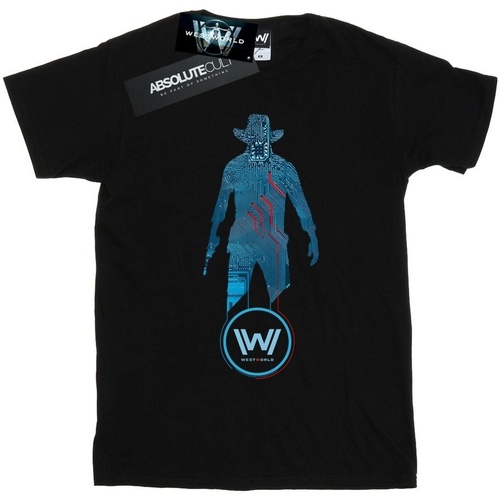 Abbigliamento Uomo T-shirts a maniche lunghe Westworld Digital Man In Black Nero