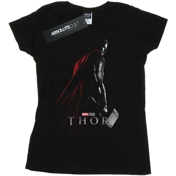 Abbigliamento Donna T-shirts a maniche lunghe Marvel Studios Thor Poster Nero