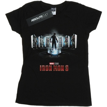 Abbigliamento Donna T-shirts a maniche lunghe Marvel Studios Iron Man 3 Poster Nero