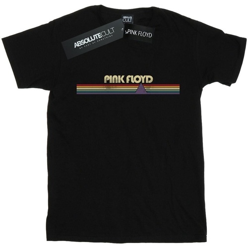 Abbigliamento Donna T-shirts a maniche lunghe Pink Floyd Prism Retro Stripes Nero